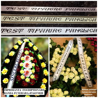 Imprimanta panglica funerara -0744373828     