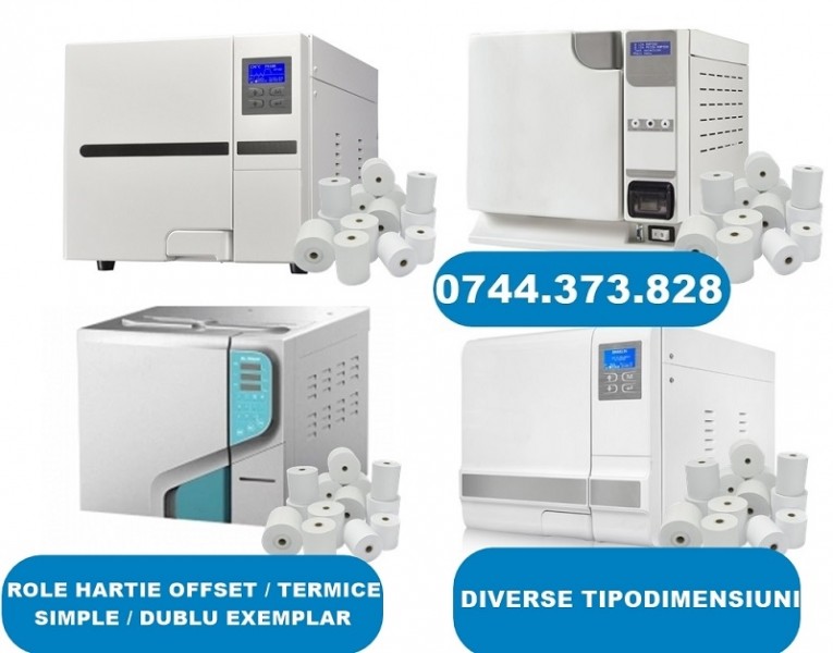 Rola hartie imprimanta – autoclave clasa B Dr. Mayer, Euronda, Nsk,Sirona, Woson