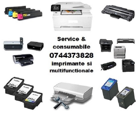 Consumabile si service imprimante  0744373828 si multifunctionale.