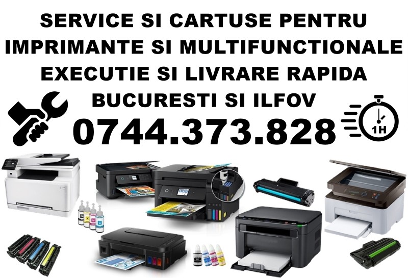 Service si livrare cartuse imprimante in Bucuresti si Ilfov.