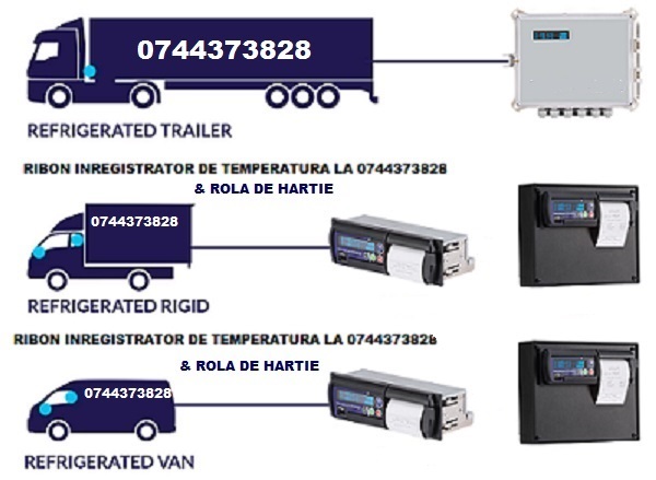 Ribon tus si rola hartie termodiagrame 0744373828 Euroscan, Comet T-Print 2 ,Carrier Transicold,  Datacold Carrier, Transcan 2ADR, Transcan Sentinel, TKDL-PRO, Touchprint, Thermo King, Esco, 