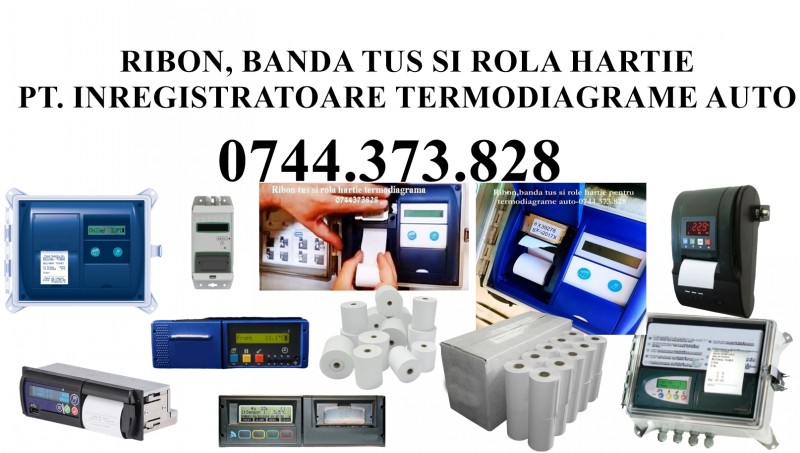 Riboane scriere si role hartie imprimante termodiagrama frig 0744373828 Transcan, ThermoKing, Euroscan, Comet, Pharma, Termograf, DataCold, Advance,  etc!.  