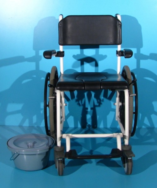 Scaun WC cu rotile din aluminiu Invacare