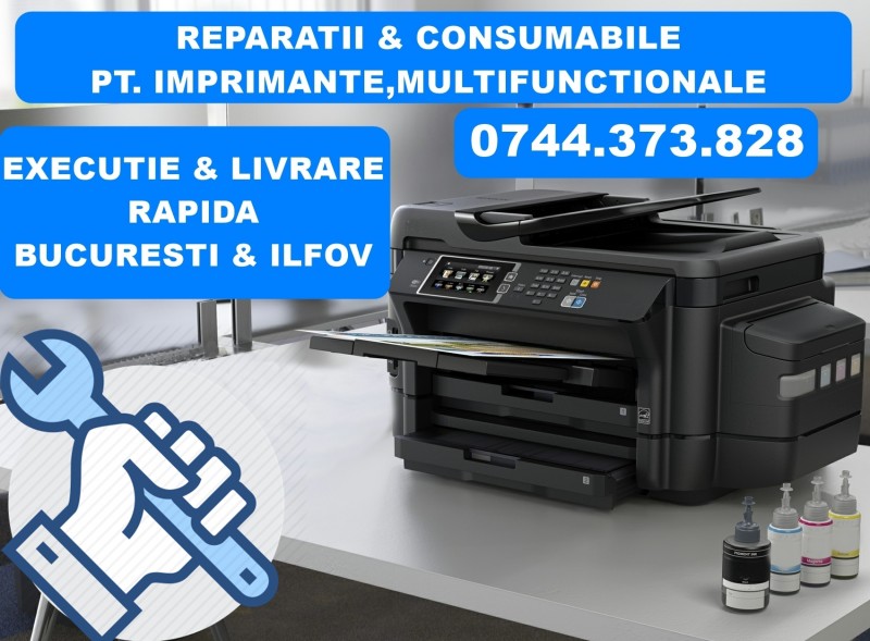 Reparatii imprimante EcoTank cu CISS din fabrica in  Bucuresti si Ilfov! 