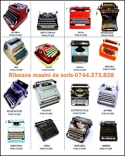 Role cu banda pentru masina de scris mecanica in diverse tipodimensiuni.!.
