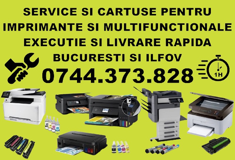 Rapid reparatii imprimante si copiatoare cu livrare cartuse in Bucuresti si Ilfov !