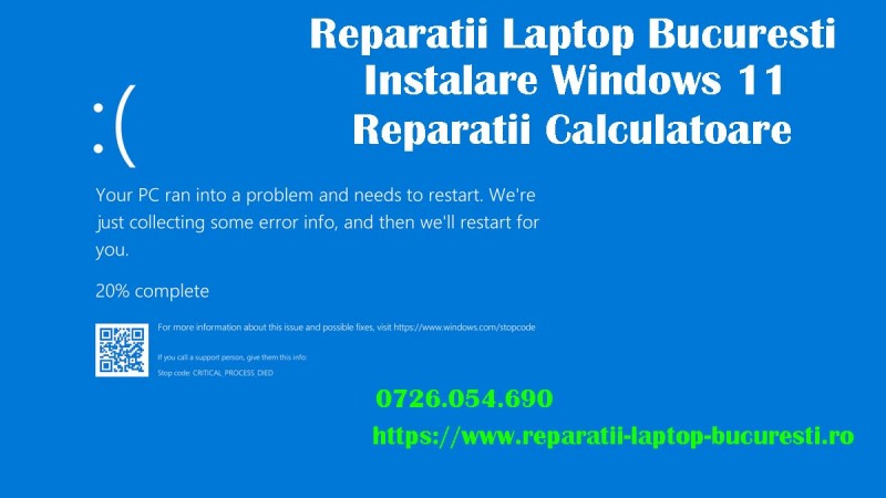 Reparatii laptop Bucuresti la domiciliu Instalare windows 11