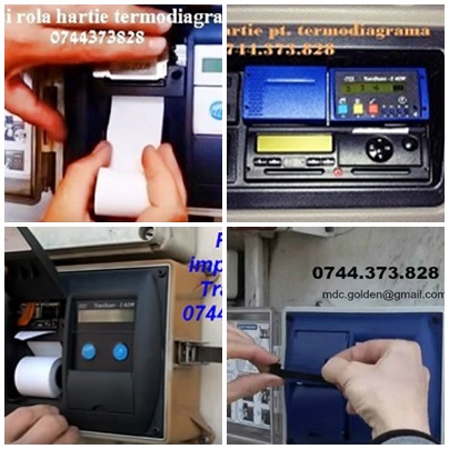 Ribon tus si rola hartie termodiagrame 0744373828 Transcan 2ADR, Thermo King, Carrier Transicold,  Datacold Touchprint,  Euroscan, Esco, Comet T-Print 2 , Carrier Transicold,  Datacold Touchprint, Carrier, Transcan Sentinel, TKDL-PRO 