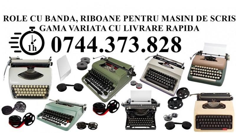 Role cu banda scriere masini de scris cu livrare rapida 0744373828.