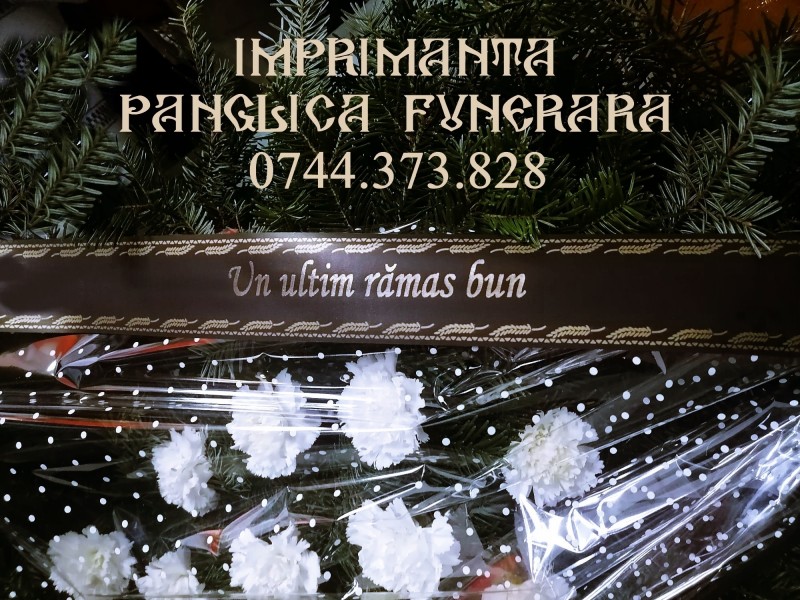 Masina scriere panglica funerara -0744373828            
