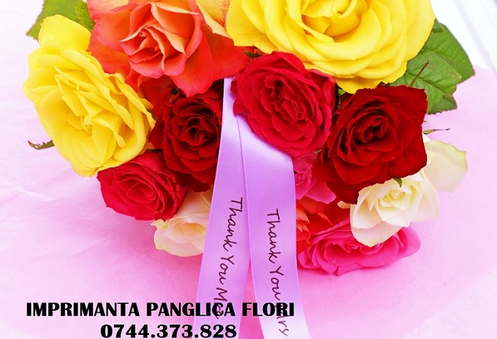 Imprimanta panglica aranjament floral