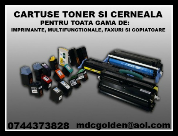 Cartuse cerneala si toner ptr. imprimante compatibile si originale.