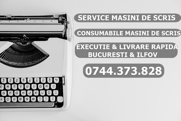 Service, reparatii, curatare masini de scris mecanice.