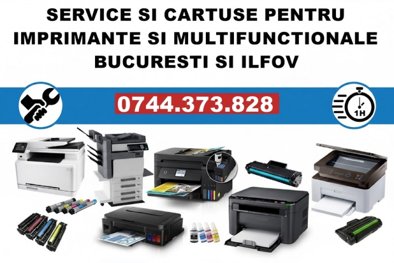 Rapid reparatii imprimante si copiatoare cu livrare cartuse in Bucuresti si Ilfov !
