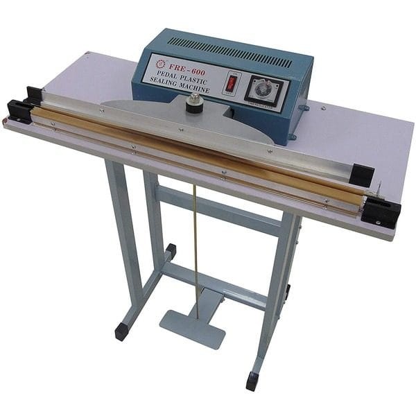 Mașină de lipit saci peleți 600 mm cu pedală, aparat sigilat pungi 220V, timer reglabil