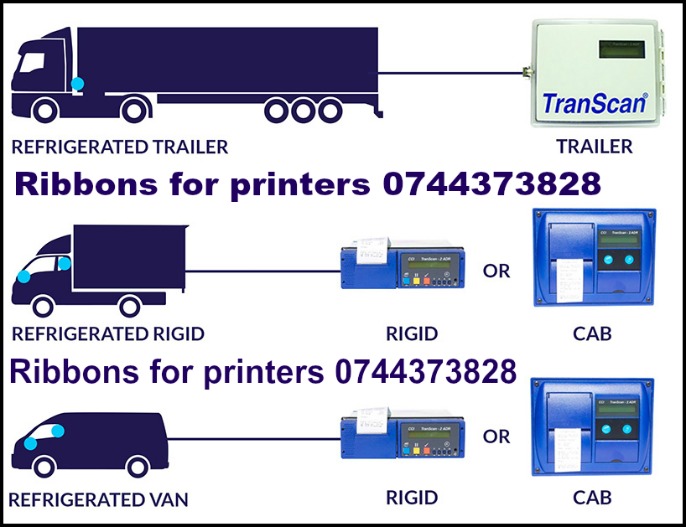 Ribon si rola ptr. Transcan / Euroscan / Thermo king /Cargo-Print / Carrier Transicold / Termograf Carrier Data Cold / DL-PRO / DL-SPR. 