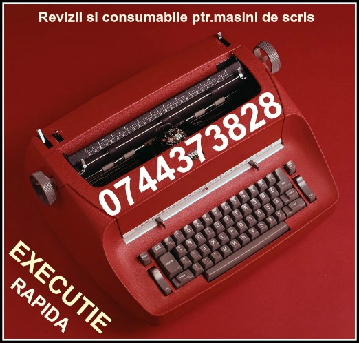 Reparatii&consumabile; masini de scris mecanice si electrice.