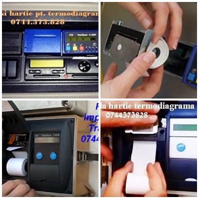 Ribon tus si rola hartie termodiagrame 0744373828 Carrier Transicold,  Transcan 2ADR, Transcan Sentinel, Datacold Carrier, TKDL-PRO, Thermo King, Touchprint, Esco, Euroscan, Comet T-Print 2 