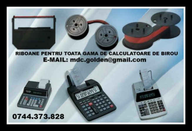 Role, riboane calculatoare birou Star, Canon, Casio, Sanyo, Sharp