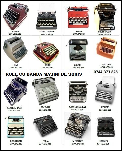 Role cu banda masini de scris, gama diversa in functie de brand si tip!.