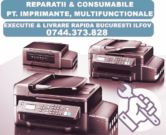 Reparatii imprimante EcoTank cu CISS din fabrica in Periș  .