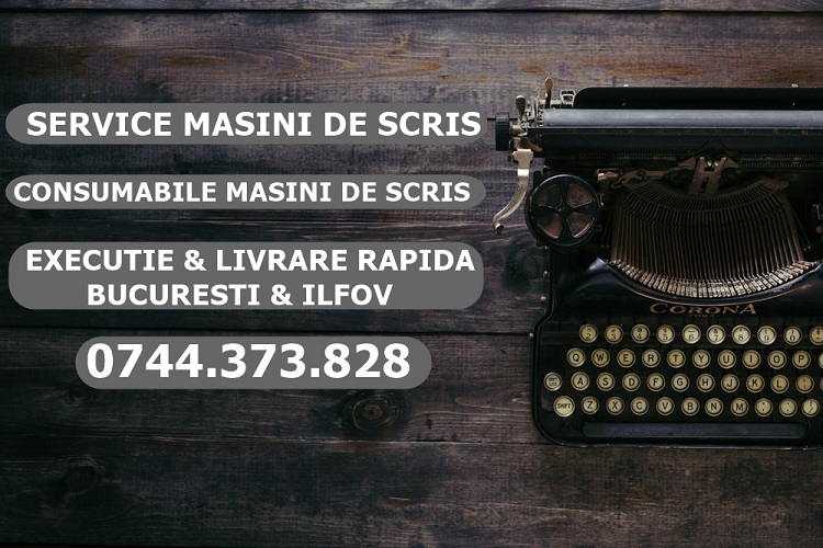 Service masini de scris 0744373828 consumabile masini de scris cu executie si livrare rapida in Bucuresti si Ilfov.