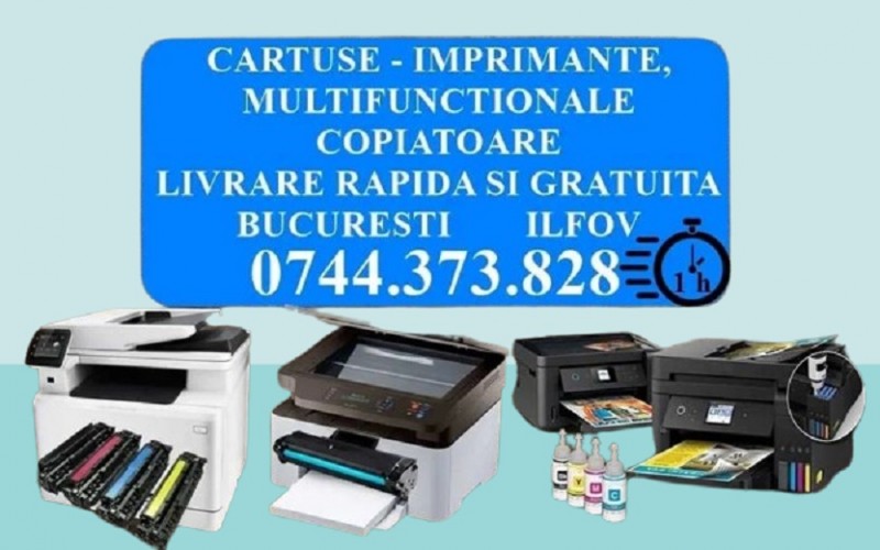 Cartuse imprimante si copiatoare Hp, Xerox, Canon, Lexmark, Samsung, Epson, Brother, Konica Minolta, Ricoh, Oki, Kyocera, Panasonic, Nashuatec, Philips, Toshiba, Sharp, Del, Ibm, etc!...