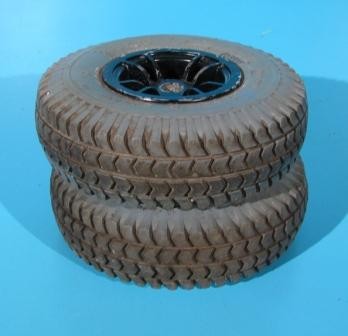 Roata originala cu cauciuc plin  - 260x85 