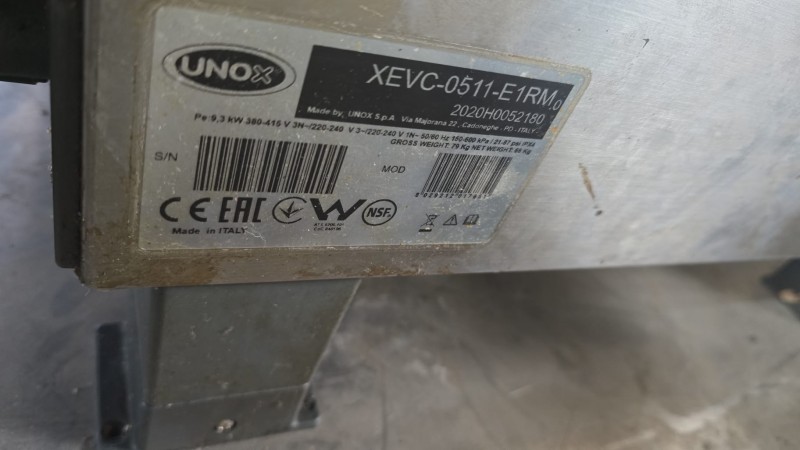 CUPTOR  UNOX CHEFTOP MIND, SH – capacitate 5 tavi GN 1/1, 380V 