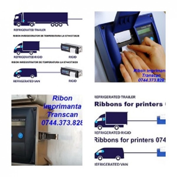 Ribon scriere tus si rola hartie Euroscan, Cargo-Print , Carrier Transicold, Esco, Transcan, Tkdl, Thermo King ,  Termograf Carrier Data Cold, DL-PRO, DL-SPR, Touchprint Thermo King, Dps Thermo King, Vlt, Termograf.