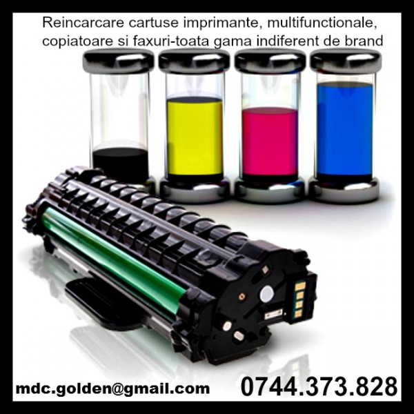 Toner incarcari cartuse imprimante copiatoare vanzare consumabile.        