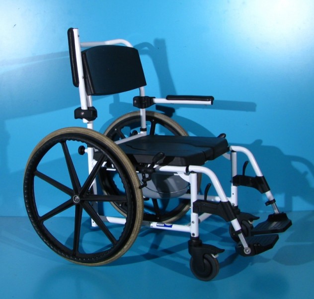 Scaun WC cu rotile din aluminiu