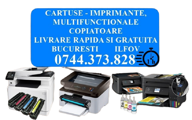 Cartuse imprimante, multifunctionale, copiatoare rapid Bucuresti Ilfov.