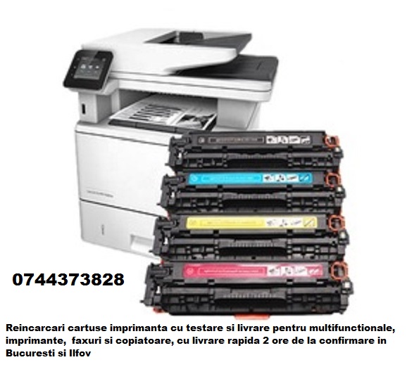 Reincarcare cartuse imprimante, multifunctionale, copiatoare si faxuri.
