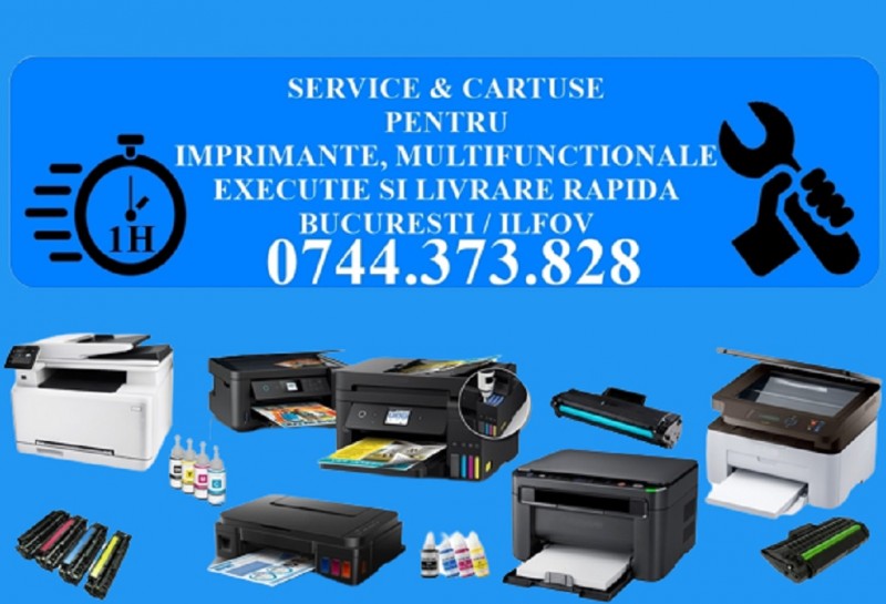 Reparatii imprimante, multifunctionale si copiatoare in Bucuresti si Ilfov.