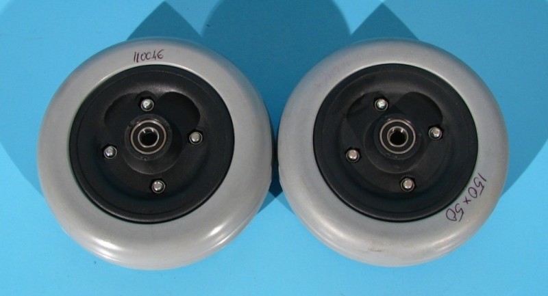 Roata cu cauciuc plin pentru carucior electric 150x50