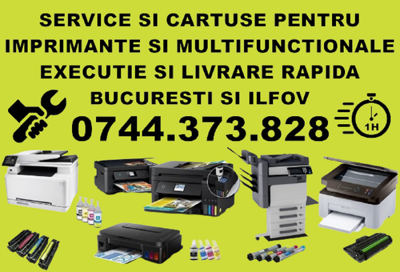 Reparatii imprimante copiatoare Bucuresti. Service imprimante in Ilfov.