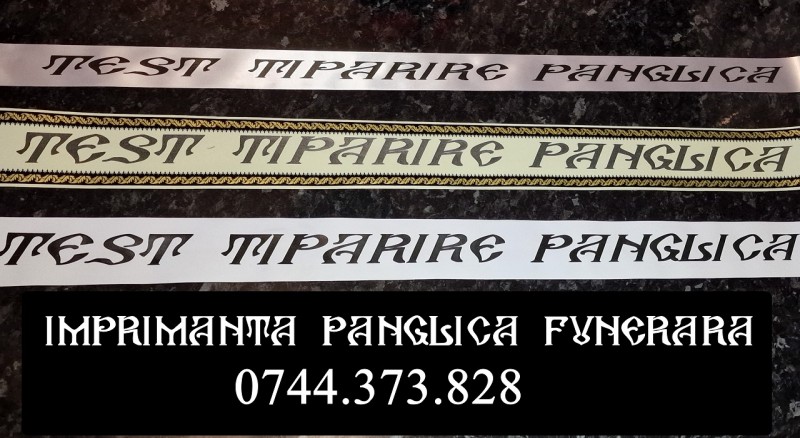 Imprimanta scriere panglica funerara, florala cu livrare rapida 0744373828 ! 