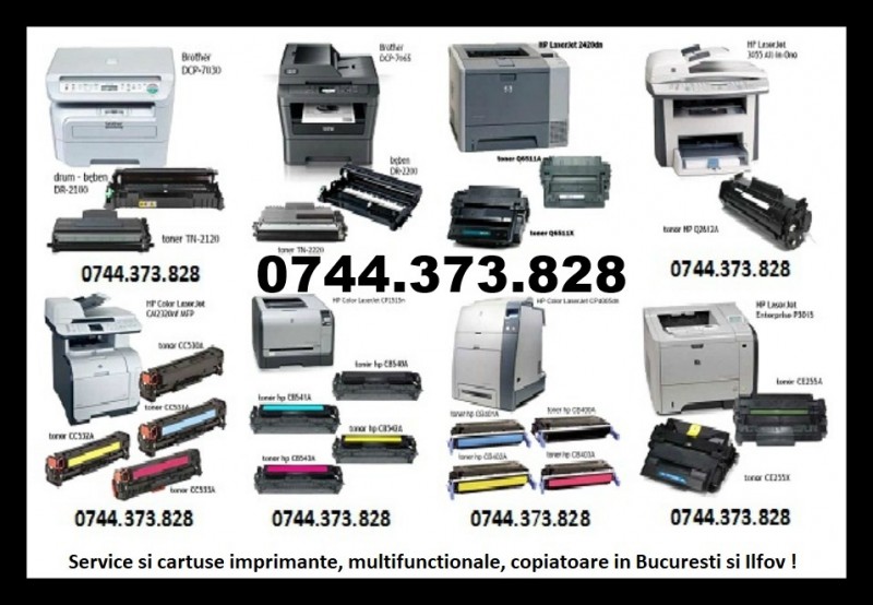 Service - reparatii imprimante, multifunctionale in Bucuresti si Ilfov.
