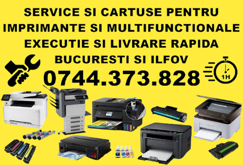 Reparatii imprimante copiatoare Bucuresti. Service imprimante in Ilfov   ! . . .