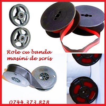 Role Cu Banda 13mm Ptr.  Masini De Scris 0744373828 culoare bicolora si neagra.