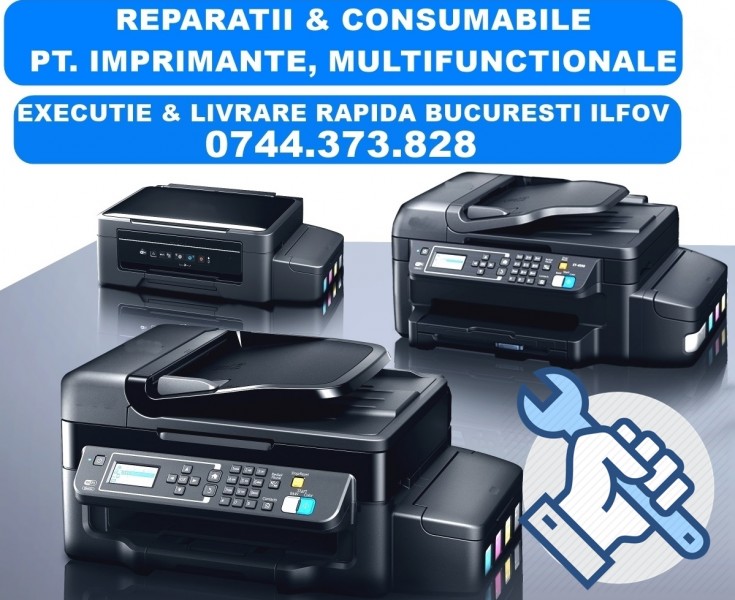 Reparatii imprimante Bucuresti. Reparatii imprimante Ilfov. Rapid!