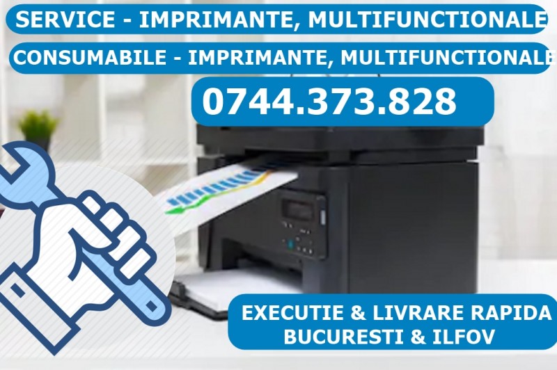Reparatii imprimante si cartuse cu livrare rapida in Bucuresti si Ilfov.