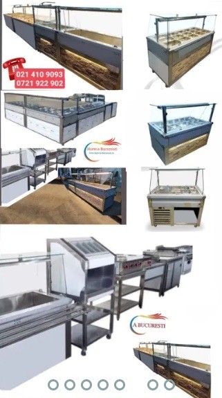 Horeca Bucuresti - LINII Autoservire Vitrine CALDE si Vitrine RECI