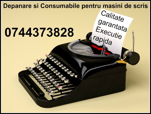 Reparatii si Consumabile ptr.masini de scris, preturi minime calitate maxima.