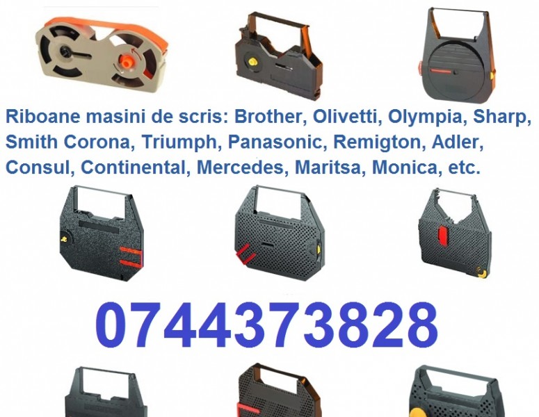 Caseta cu banda ptr.masina de scris Panasonic KXR, Sharp PA, Optima SP, Olympia Carrera, Brother AX, M Office DW, Philips VW, Triumph Adler , Olivetti, Smith-Corona...