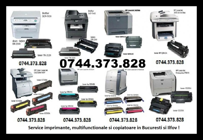 Reparatii imprimante si consumabile cu livrare rapida Bucuresti Ilfov