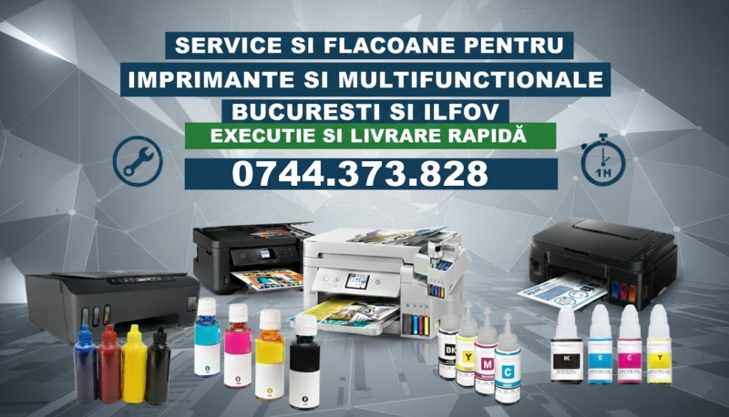 Service si consumabile imprimante rezervoare cerneala ecotank in Bucuresti Ilfov !