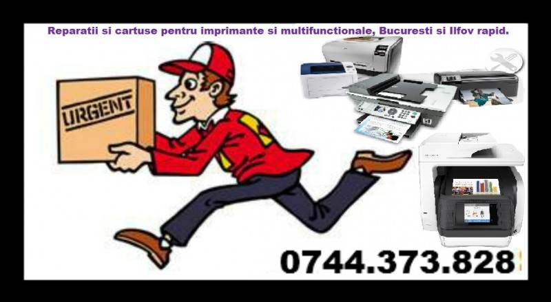Reparatii si cartuse pentru imprimante si multifunctionale, Bucuresti si Ilfov rapid.