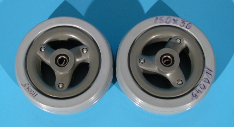 Roata cu cauciuc plin pentru carucior electric 150x50